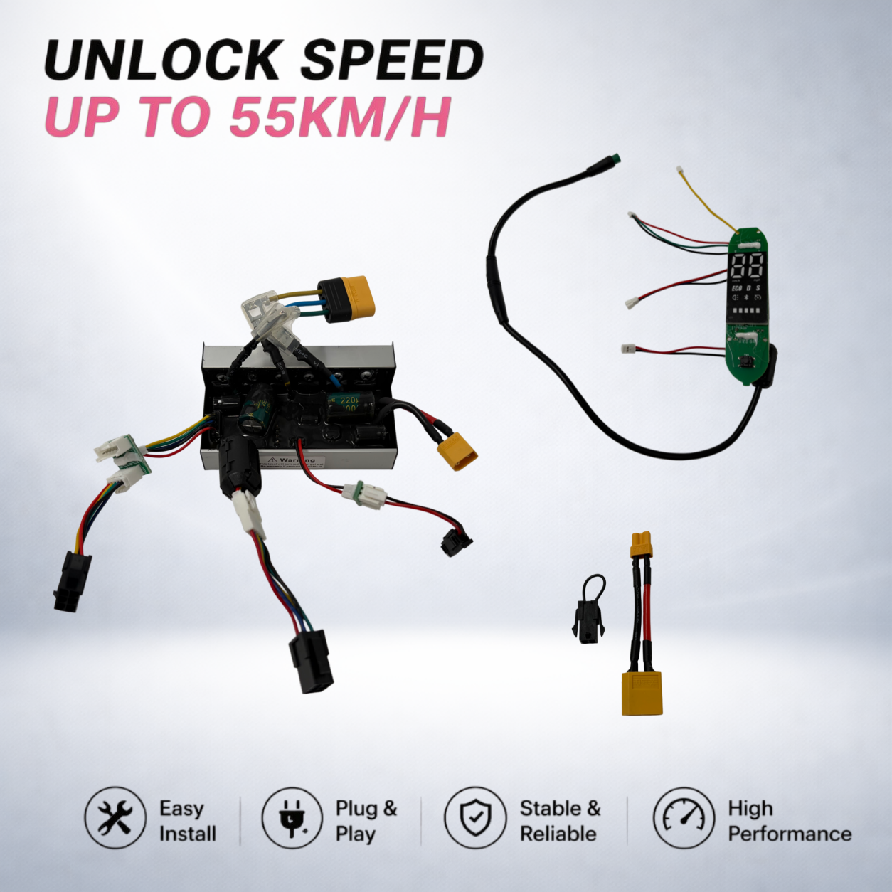 Unlock Speed to 55km/h for Xiaomi 4 Ultra | Easy Install Controller Kit