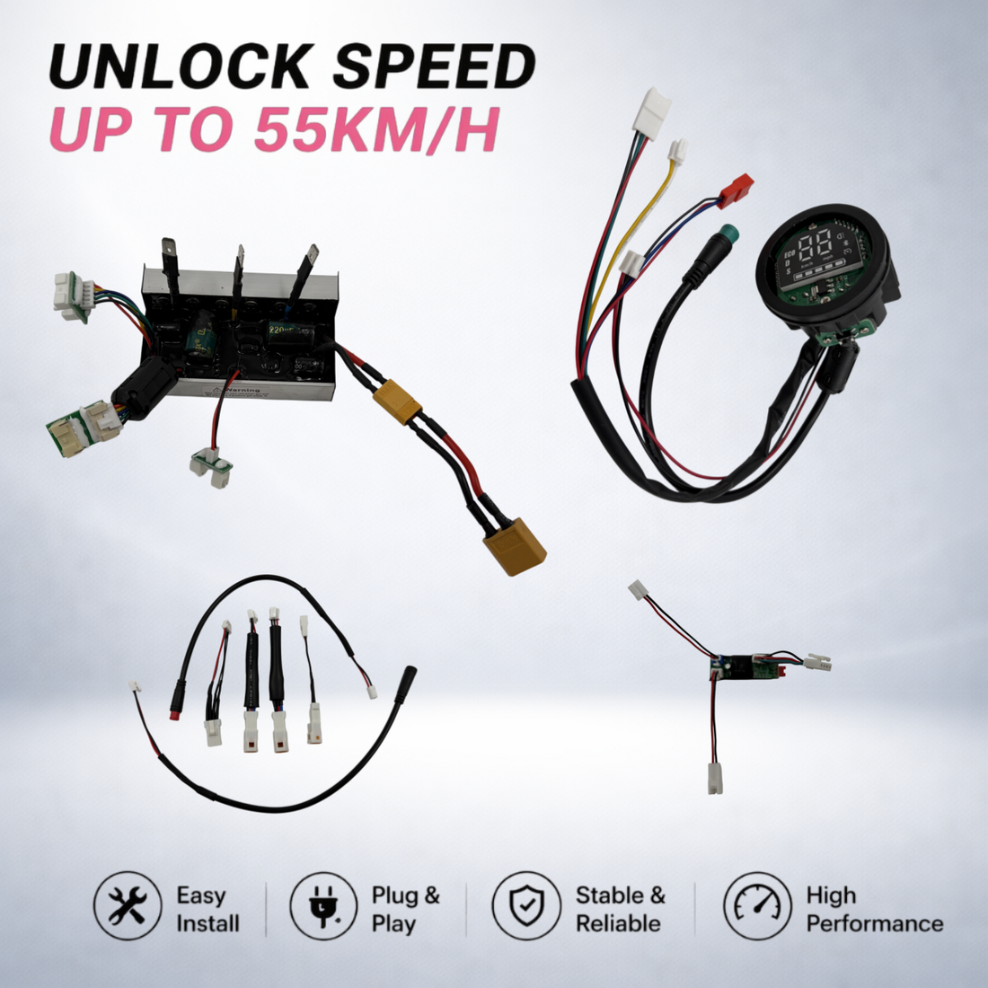 Speed Unlock Controller for Xiaomi Elite | Up to 55km/h | Plug & Play