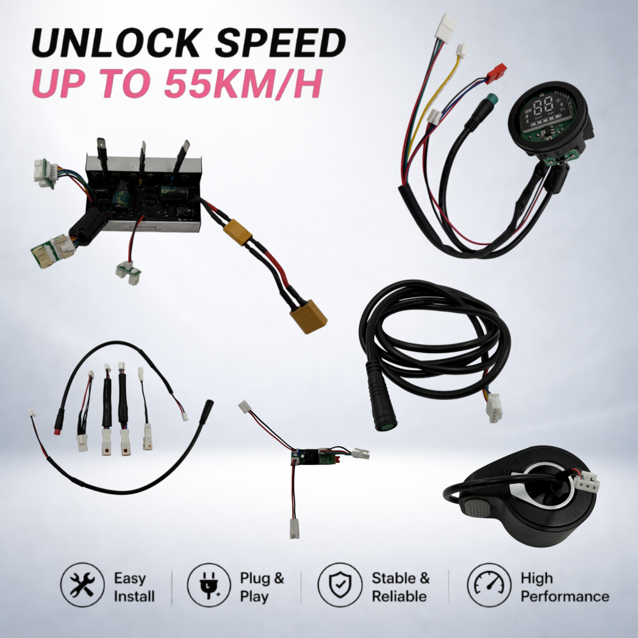 Speed Unlock Controller for Xiaomi Elite | Up to 55km/h | Plug & Play