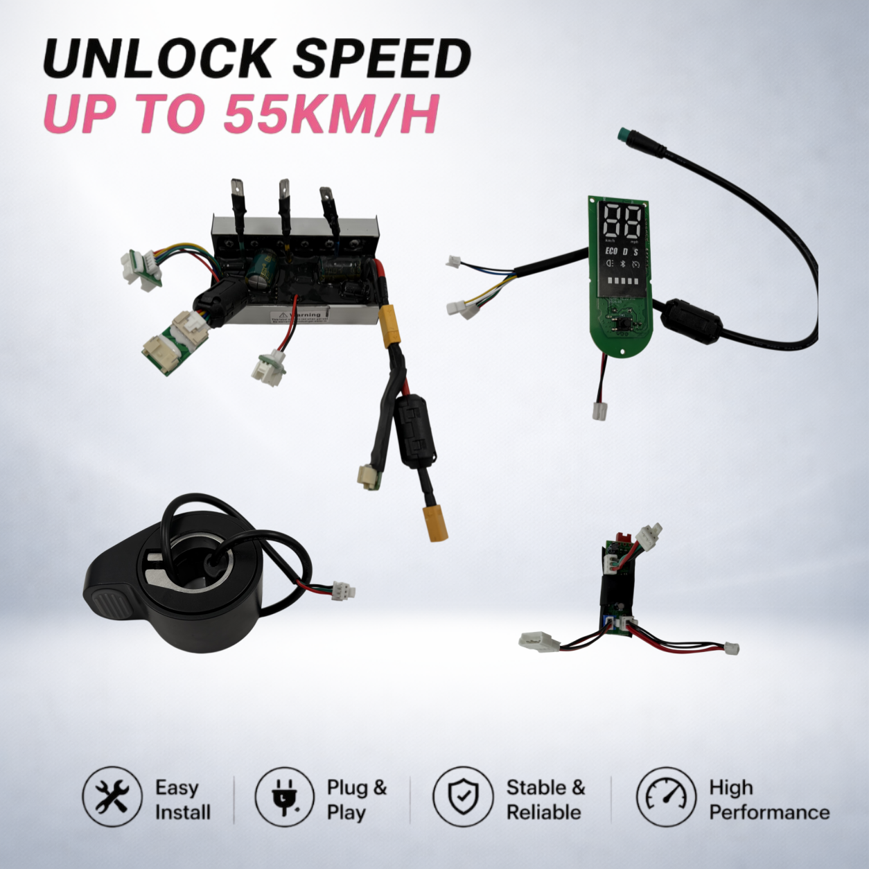 Unlock Speed to 55km/h for Xiaomi 5 / Pro / Max | Easy Install Controller Kit